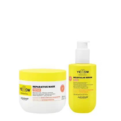 Imagem do produto Kit Yellow Repair Tratamento Reparador - Máscara 300ml + Sérum Capilar 150ml