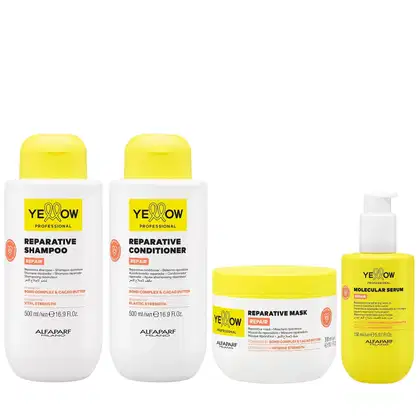 Imagem do produto Kit Yellow Repair Tratamento Reparador - Shampoo & Condicionador 500ml + Máscara 300ml + Sérum Capilar 150ml