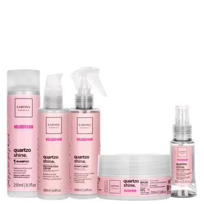 Imagem do produto Kit Cadiveu Essentials Quartzo Shine Tratamento Completo Liso Máximo (5 Produtos)