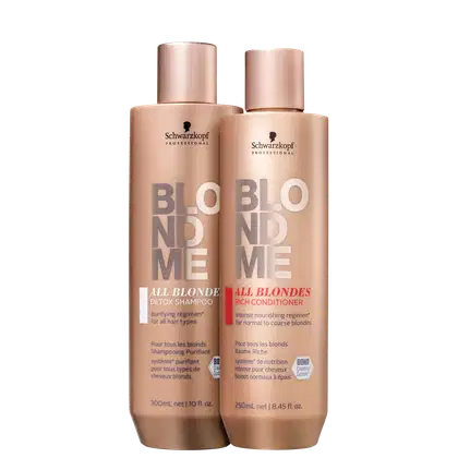 Imagem do produto Kit Schwarzkopf Professional BlondMe Purificante + Enriquecido Duo (2 Produtos)