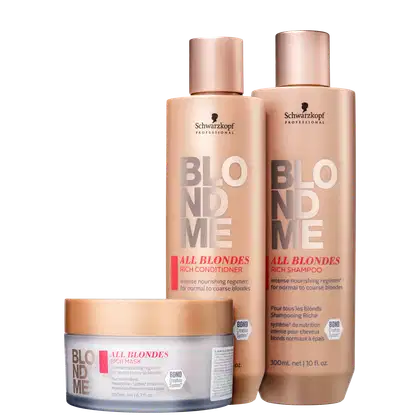 Imagem do produto Kit Schwarzkopf Professional BlondMe Enriquecido para Todos os Loiros Trio (3 Produtos)