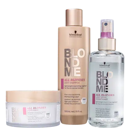 Imagem do produto Kit Schwarzkopf Professional BlondMe Suave para Todos os Loiros (3 produtos)
