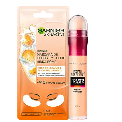 Imagem do produto Kit Beleza na Web SkinActive Hidra Bomb + Instant Age Rewind Eraser (2 Produtos)