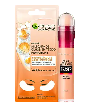 Imagem do produto Kit Beleza na Web SkinActive Hidra Bomb + Instant Age Rewind Eraser 2 (2 Produtos)