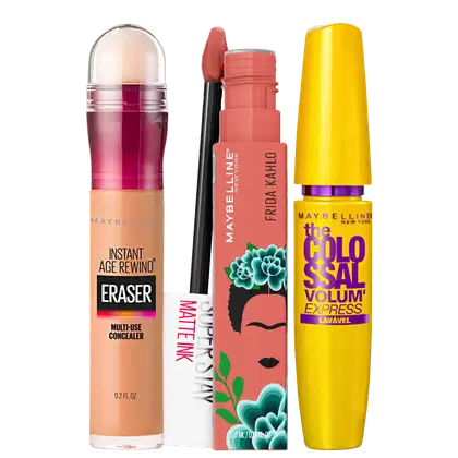 Imagem do produto Kit Maybelline The Colossal Frida Kahlo Seductress Eraser 130 Medium (3 Produtos)