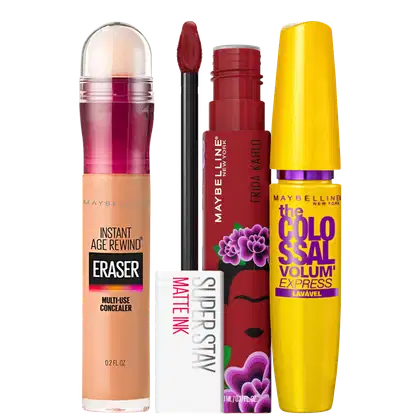 Imagem do produto Kit Maybelline The Colossal Frida Kahlo Voyager Eraser 130 Medium (3 Produtos)