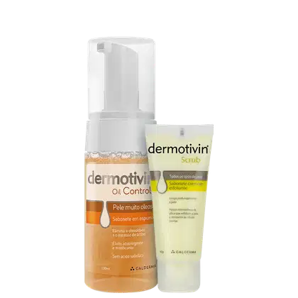 Imagem do produto Kit Dermotivin Esfoliação e Sabonete em Espuma Pele Oleosa (2 Produtos)