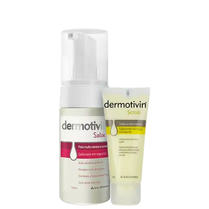 Imagem do produto Kit Dermotivin Esfoliação e Sabonete em Espuma Pele Acneica (2 Produtos)