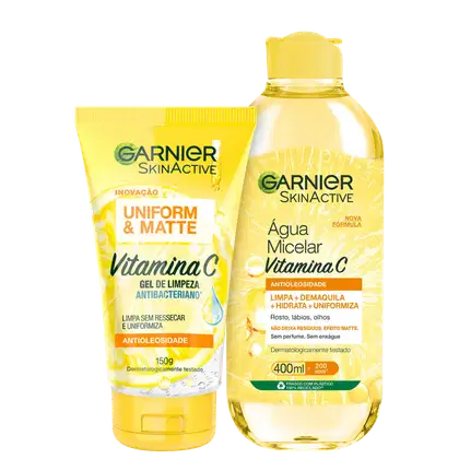 Imagem do produto Kit Garnier SkinActive Uniform & Matte Duplo (2 Produtos)