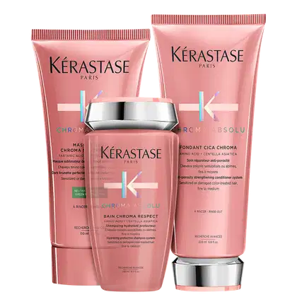 Imagem do produto Kit Kérastase Chroma Absolu Bain Vert Cica (3 Produtos)