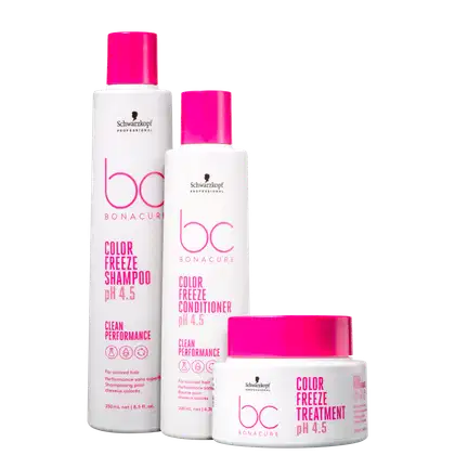 Imagem do produto Kit Schwarzkopf Professional BC Bonacure Clean Performance Color Freeze Trio (3 Produtos)