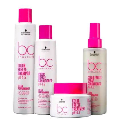Imagem do produto Kit Schwarzkopf Professional BC Bonacure Clean Performance Color Freeze Quarteto (4 Produtos)