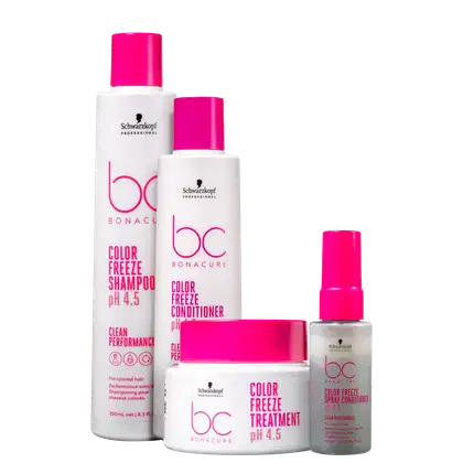 Imagem do produto Kit Schwarzkopf Professional BC Bonacure Clean Performance Color Freeze (4 Produtos)