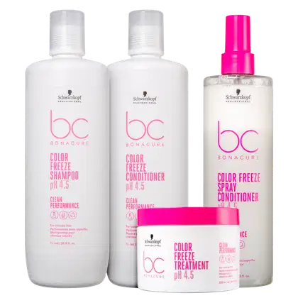 Imagem do produto Kit Schwarzkopf Professional BC Bonacure Clean Performance Color Freeze Profissional (4 Produtos)