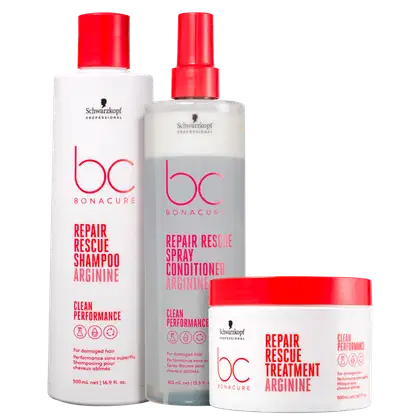 Imagem do produto Kit Schwarzkopf Professional BC Bonacure Clean Performance Repair Rescue Trio (3 Produtos)
