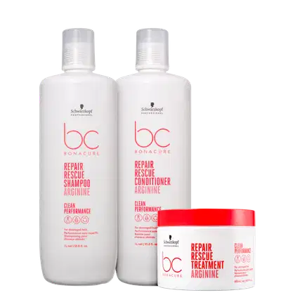 Imagem do produto Kit Schwarzkopf Professional BC Bonacure Clean Performance Repair Rescue Pro Trio (3 Produtos)