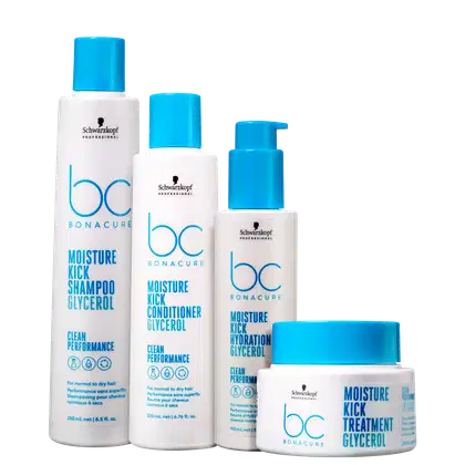 Imagem do produto Kit Schwarzkopf Professional BC Bonacure Clean Performance Moisture Kick Hydration Balm (4 Produtos)