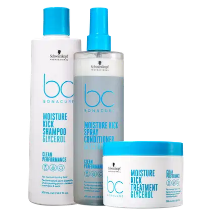 Imagem do produto Kit Schwarzkopf Professional BC Bonacure Clean Performance Moisture Kick Trio Super (3 Produtos)