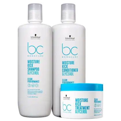 Imagem do produto Kit Schwarzkopf Professional BC Bonacure Clean Performance Moisture Kick Super Trio (3 Produtos)