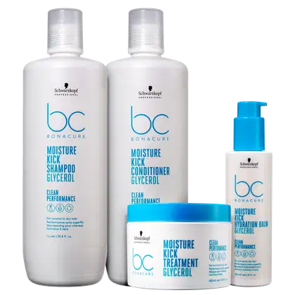 Imagem do produto Kit Schwarzkopf Professional BC Bonacure Clean Performance Moisture Kick Quarteto Hydration (4 Produtos)