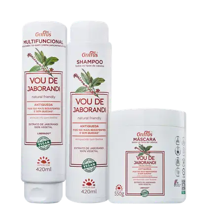 Imagem do produto Kit Griffus Vou de Jaborandi Trio (3 Produtos)