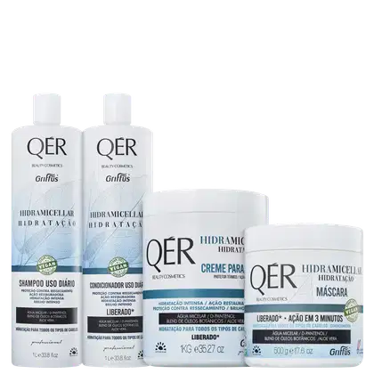 Imagem do produto Kit Griffus QÉR Beauty Cosmetics Hidramicellar Completo (4 Produtos)