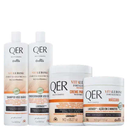 Imagem do produto Kit Griffus QÉR Beauty Cosmetics Vitaluronic Completo (4 Produtos)