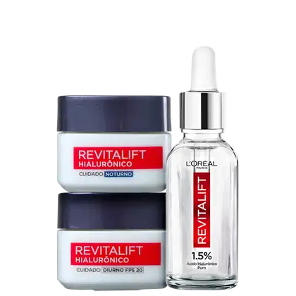 Imagem do produto Kit L'Oréal Paris Revitalift Hialurônico Smooth Trio (3 Produtos)