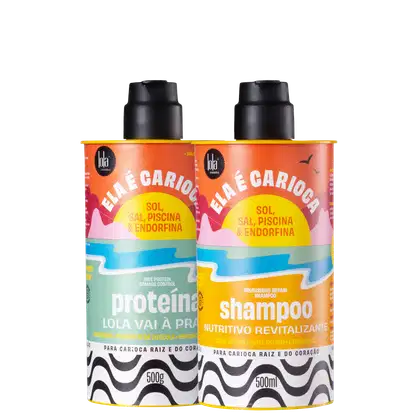 Imagem do produto Kit Lola Cosmetics Ela é Carioca Sol, Sal, Piscina & Endorfina Proteína (2 Produtos)