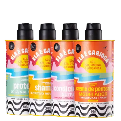 Imagem do produto Kit Lola Cosmetics Ela é Carioca Sol, Sal, Piscina & Endorfina Curvaturas + 4ABC (4 Produtos)