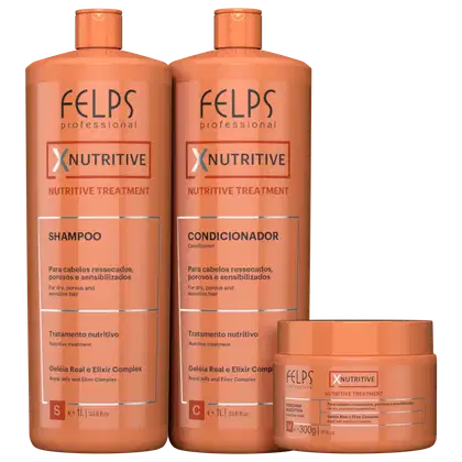 Imagem do produto Kit Felps Professional XNutritive Trio Salon (3 Produtos)