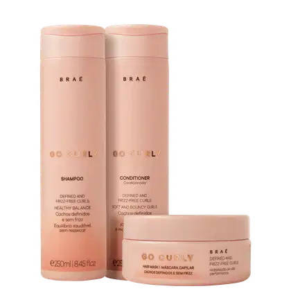 Imagem do produto Kit Braé Go Curly Trio (3 Produtos)