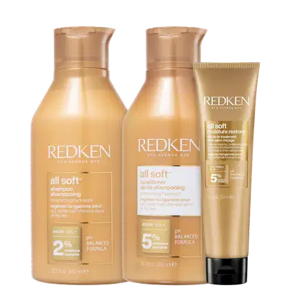 Imagem do produto Kit Redken All Soft Moisture Restore Trio (3 Produtos)