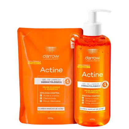 Imagem do produto Kit Darrow Actine Gel de Limpeza Facial com Refil (2 Produtos)