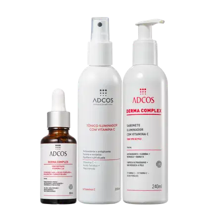 Imagem do produto Kit Adcos de Tratamento Facial Intensivo de Vitamina C (3 Produtos)