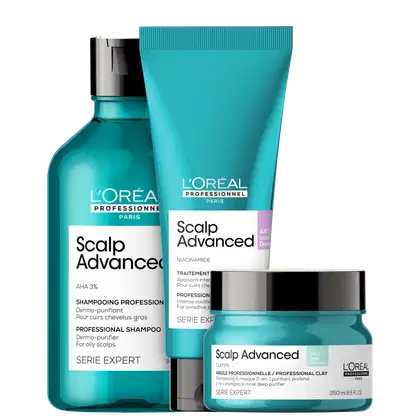 Imagem do produto Kit L'Oréal Professionnel Serie Expert Scalp Advanced Protocolo Antioleosidade (3 Produtos)