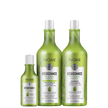 Imagem do produto Kit Inoar Résistance Fibra de Bambu Trio (3 Produtos)