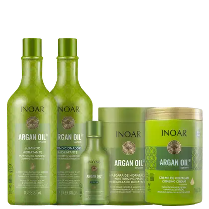 Imagem do produto Kit Inoar Argan Oil System Super (5 Produtos)