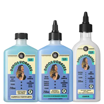 Imagem do produto Kit Lola Cosmetics Danos Vorazes Triplo Cuidado (3 Produtos)
