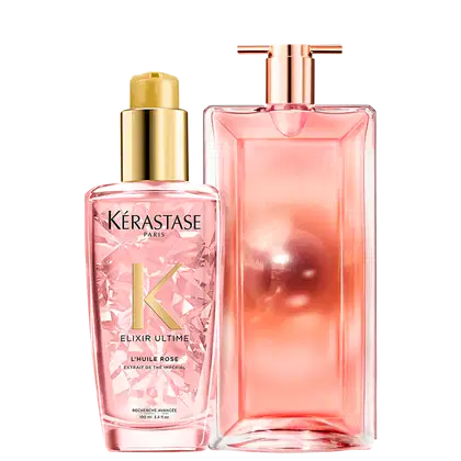 Imagem do produto Kit Beleza na Web Kérastase Elixir Ultime Rose & Idôle Aura Lancôme (2 Produtos)