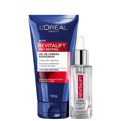 Imagem do produto Kit L'Oréal Paris Revitalift Hialurônico & Pro Retinol (2 Produtos)