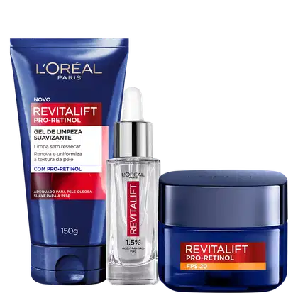 Imagem do produto Kit L'Oréal Paris Revitalift Hialurônico Pro Retinol (3 Produtos)