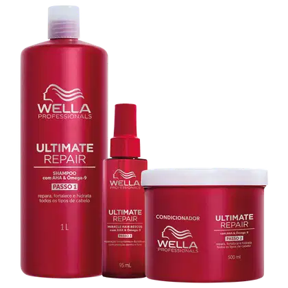 Imagem do produto Kit Wella Professionals Ultimate Repair Tripla Ação (3 Produtos)