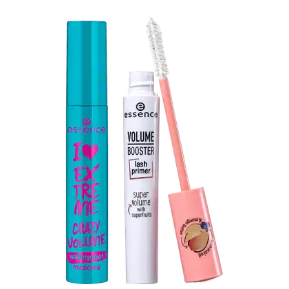 Imagem do produto Kit Essence I Love Extreme Crazy Volume Waterproof + Primer Booster (2 Produtos)