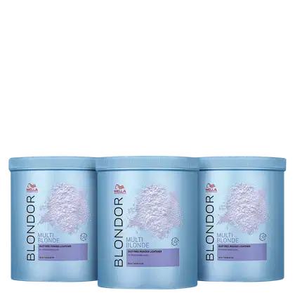 Imagem do produto Kit Wella Professionals Blondor Multi Blonde - Pó Descolorante 3x800g