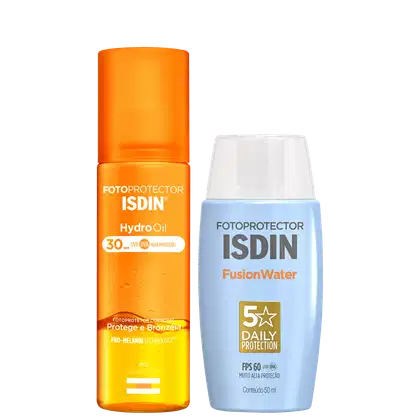 Imagem do produto Kit ISDIN Fotoprotector Fusion Water 5 Stars + HydroOil (2 Produtos)