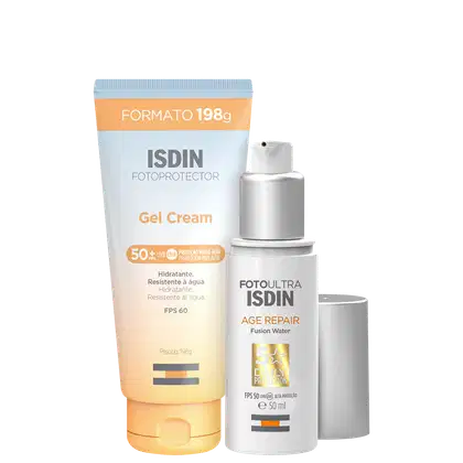 Imagem do produto Kit ISDIN Foto Ultra Age Repair 5 Stars + Fotoprotector Gel Cream (2 Produtos)