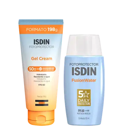 Imagem do produto Kit ISDIN Fotoprotector Fusion Water 5 Stars + Fotoprotector Gel Cream (2 Produtos)