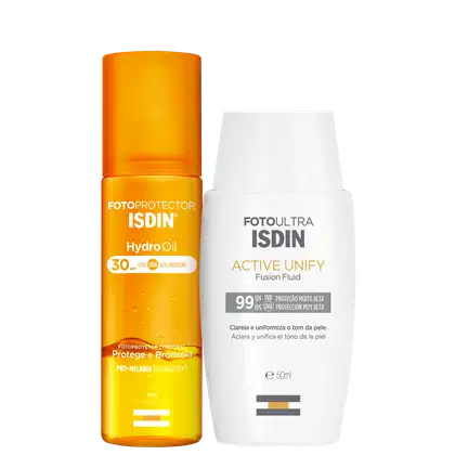 Imagem do produto Kit ISDIN Foto Ultra Active Unify + HydroOil (2 Produtos)