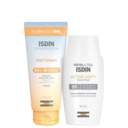 Imagem do produto Kit ISDIN Foto Ultra Active Unify + Fotoprotector Gel Cream (2 Produtos)